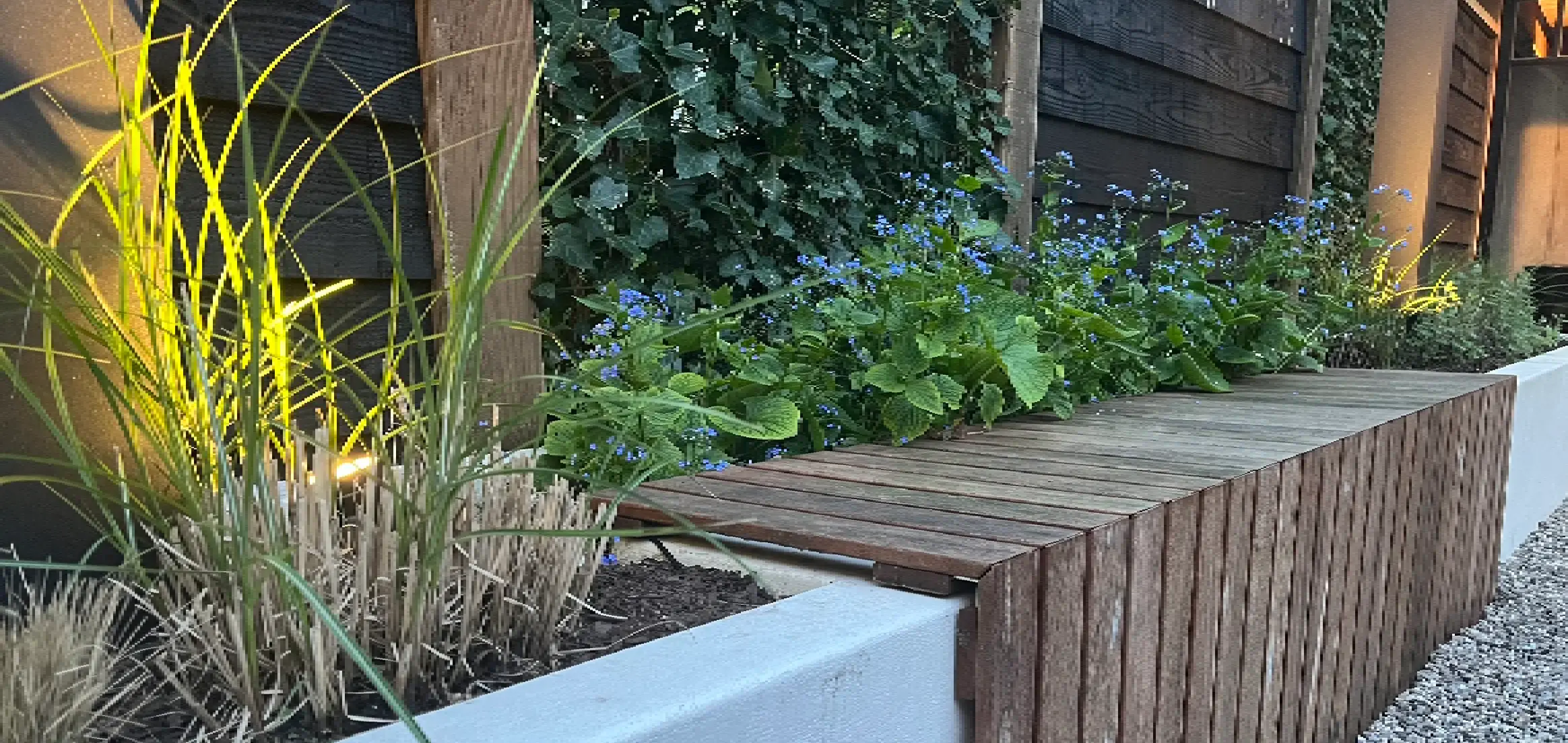 Zijkant tuin Zijkant tuin